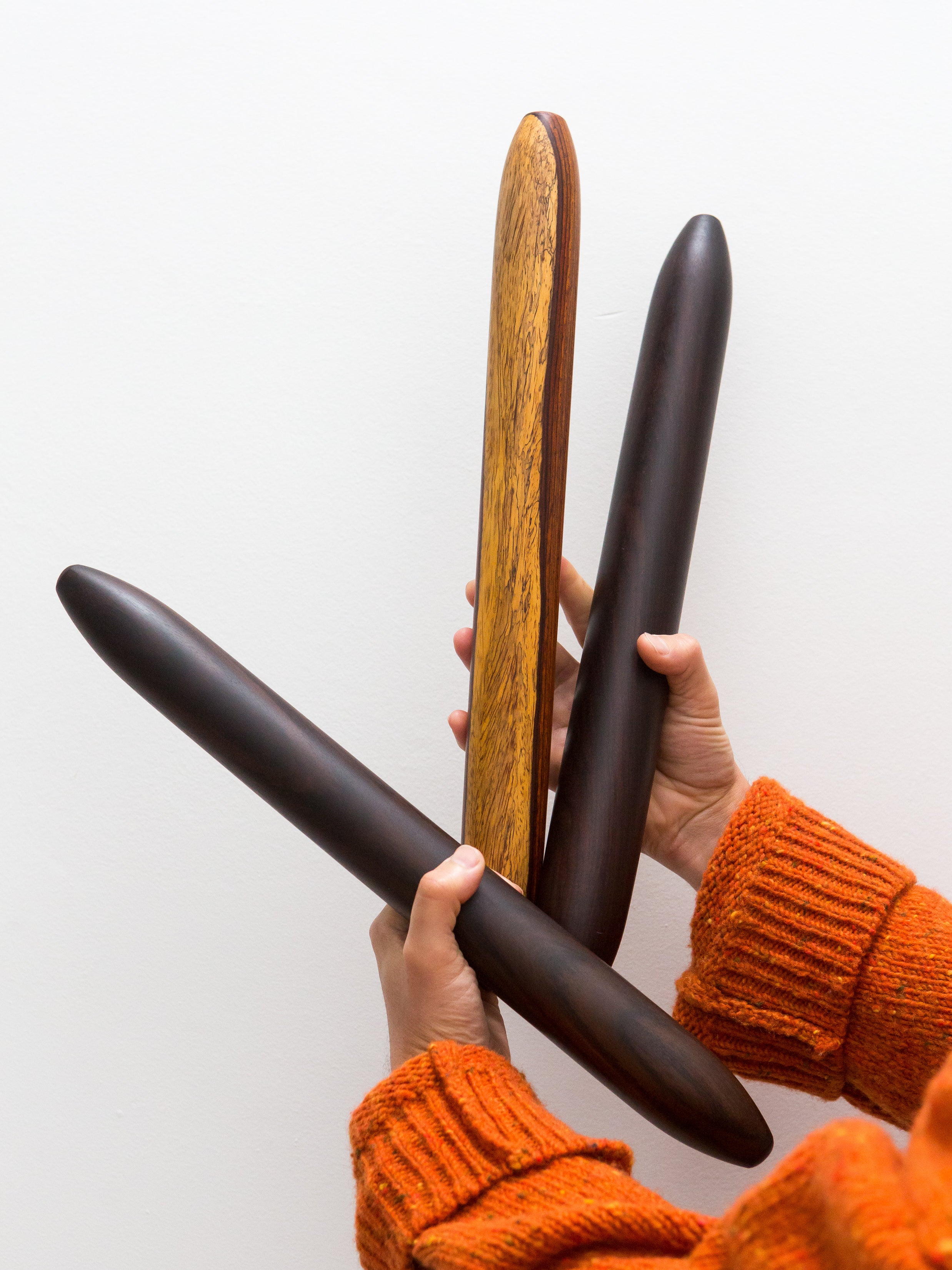 cocobolo and rosewood rolling pins